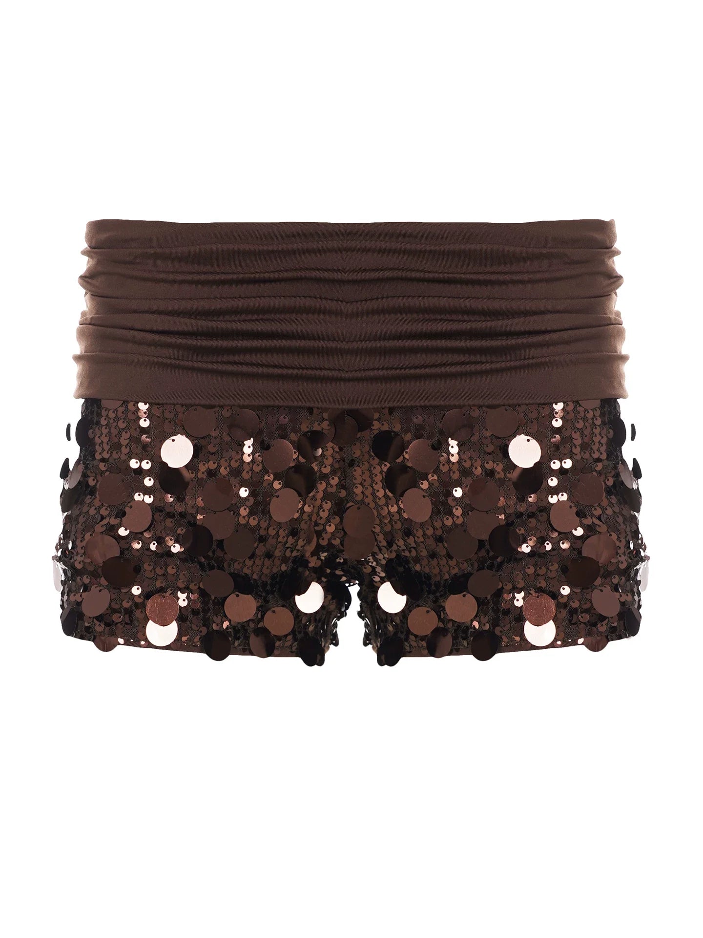 Solana Sequin Ruched Shorts