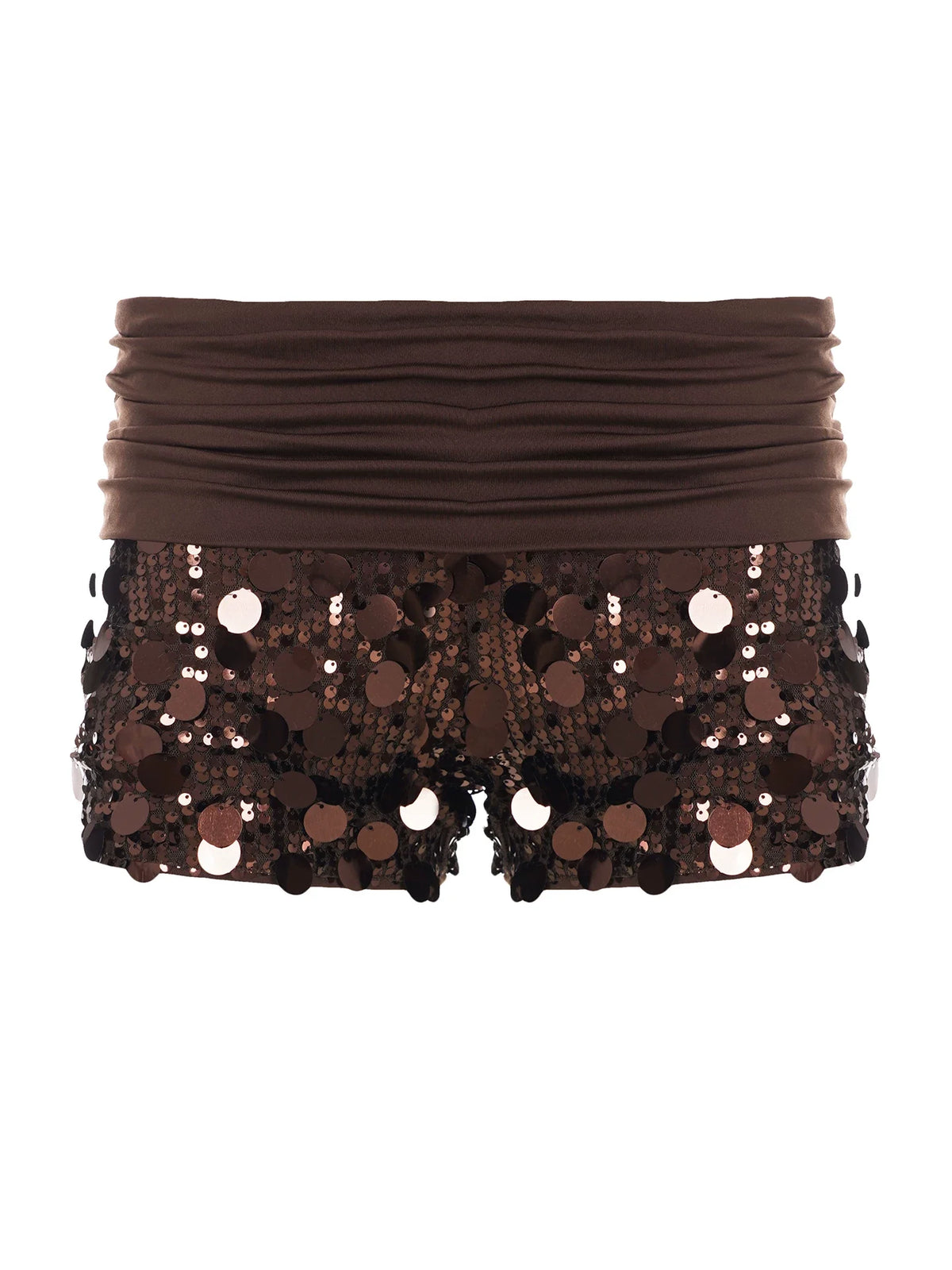 Solana Sequin Ruched Shorts