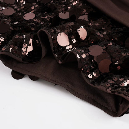 Solana Sequin Ruched Shorts