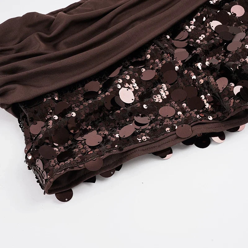 Solana Sequin Ruched Shorts