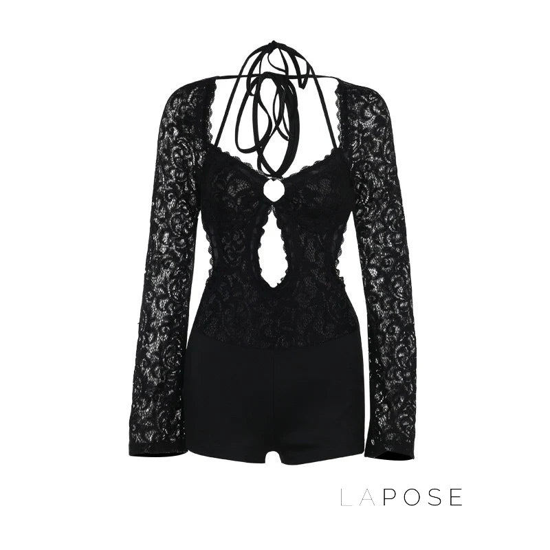 Stefanie Lace Cut-Out Jumpsuit