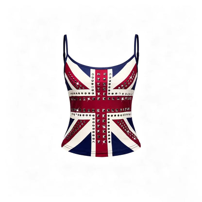 Susan Union Jack Studded Camisole