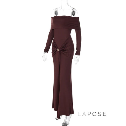 Swara Off-Shoulder Tie Waist Dress