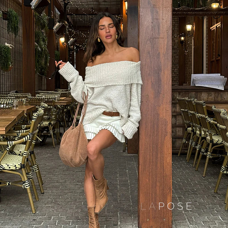 Tess Off Shoulder Knit Top