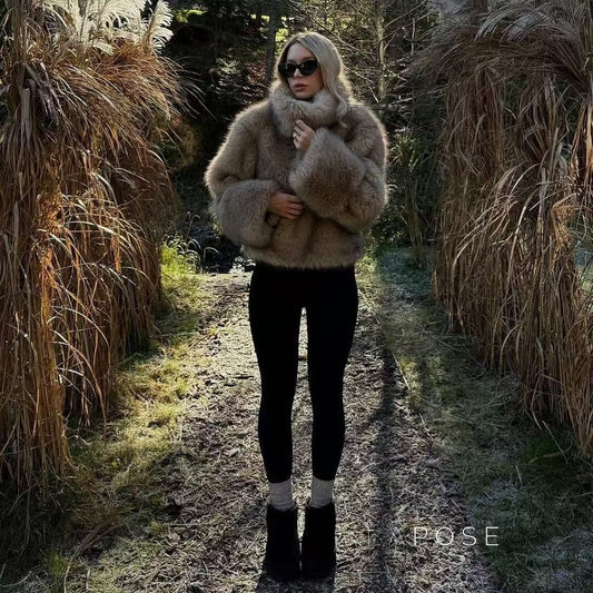 Thea Plush Faux Fur Jacket