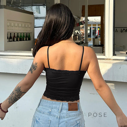 Tula Cropped Lace Cami Top