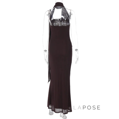 Valentine Strapless Mesh Midi Dress