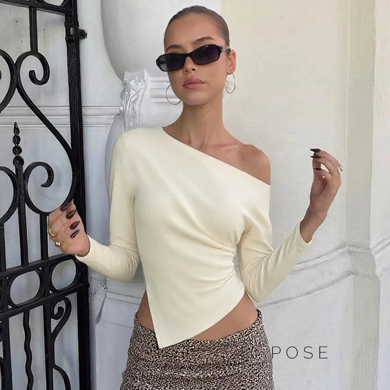 Valkyrie Asymmetric Slit Top