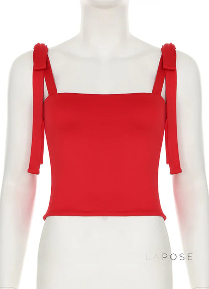 Yara Backless Bow-Tie Top