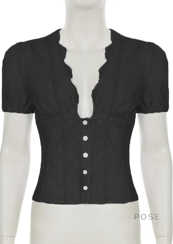 Yuritzi Bow-Detail Ruffle Blouse
