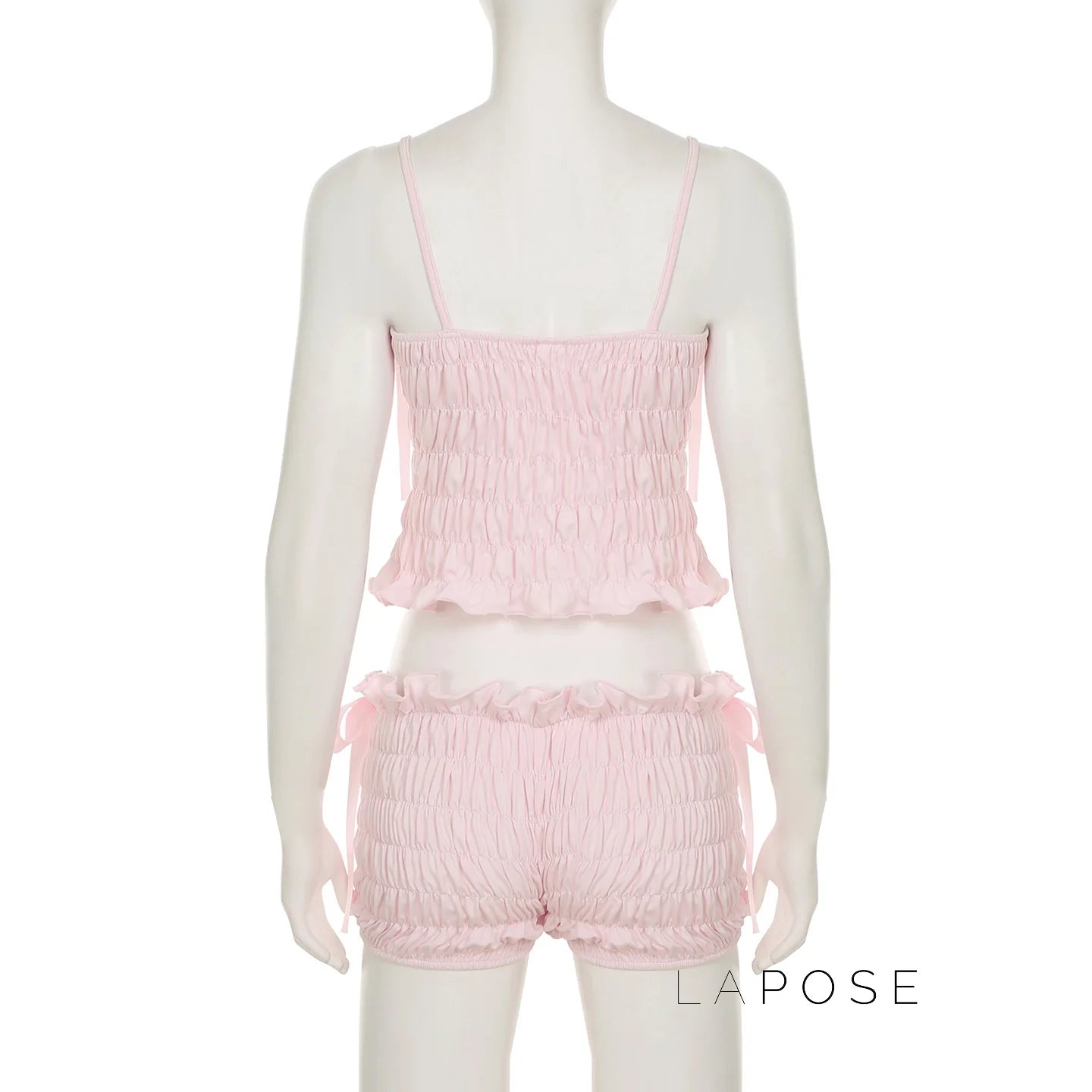 Zaire Bow Pleated Short Set