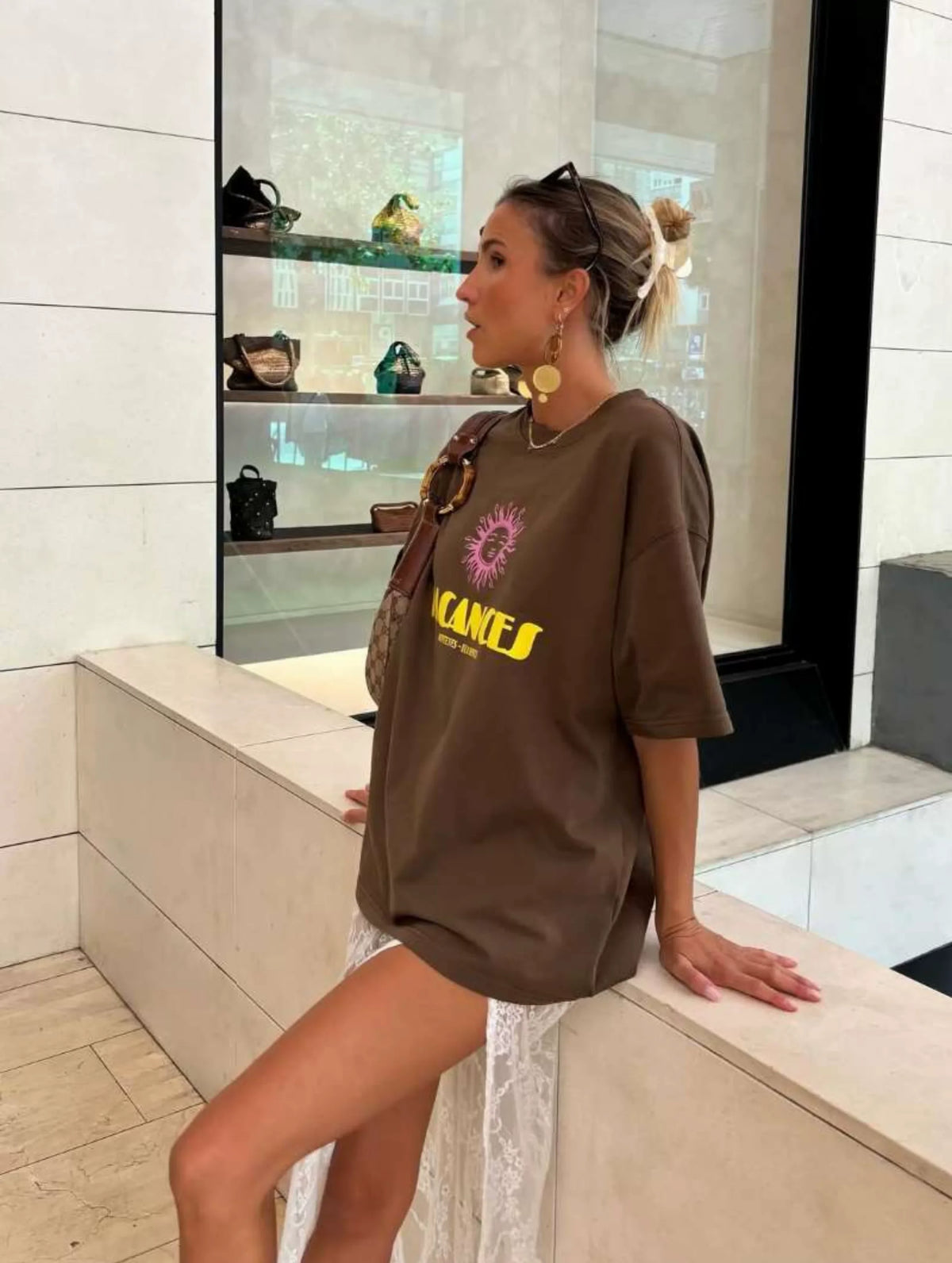 Zen Vacances Graphic Oversized T-Shirt