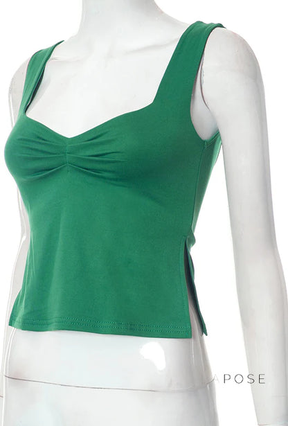 Ziona Square Neck Crop Top