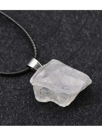 Europe And The United States New Original Stone Pendant Multi-Color Agate Stone Necklace for Women