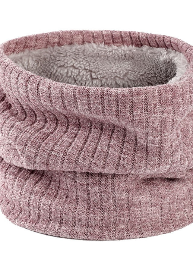 Infinity Scarf Party Black Scarf Pure Color Red Khaki Fall Winter Unisex for Women