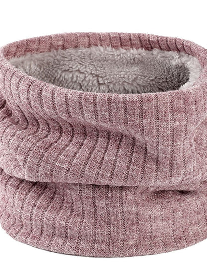 Infinity Scarf Party Black Scarf Pure Color Red Khaki Fall Winter Unisex for Women