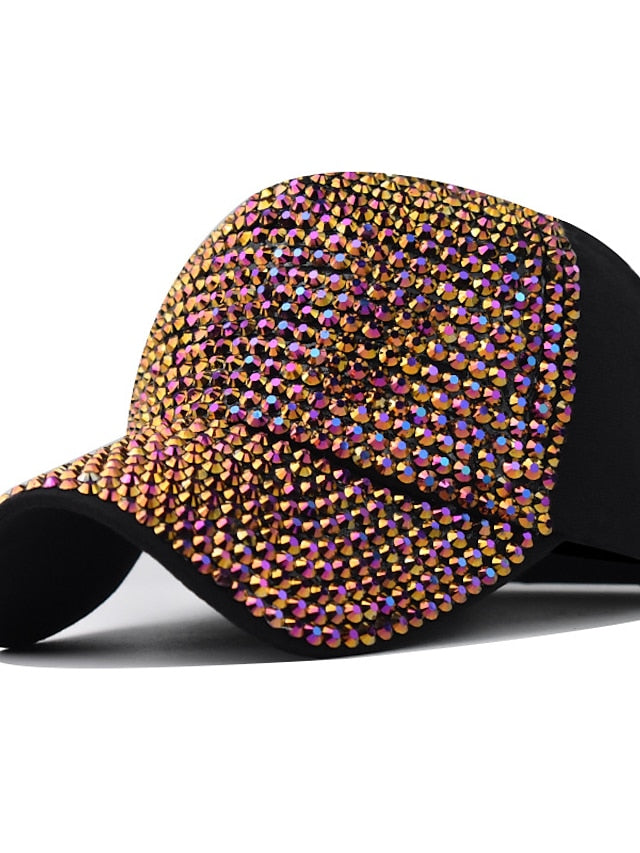 1pcs Summer Ladies Baseball Cap Wild Spring and Autumn Rhinestone Caps Fashion Personality Street Highlights Hip-hop Hats for Women