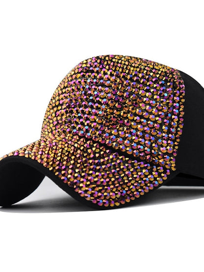 1pcs Summer Ladies Baseball Cap Wild Spring and Autumn Rhinestone Caps Fashion Personality Street Highlights Hip-hop Hats for Women