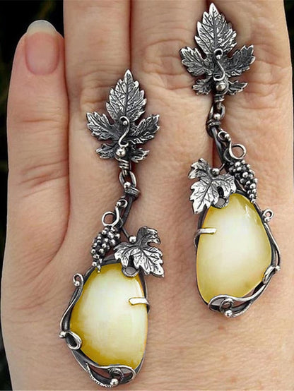 Earrings Archaistic Outdoor Leaf Earring for Women