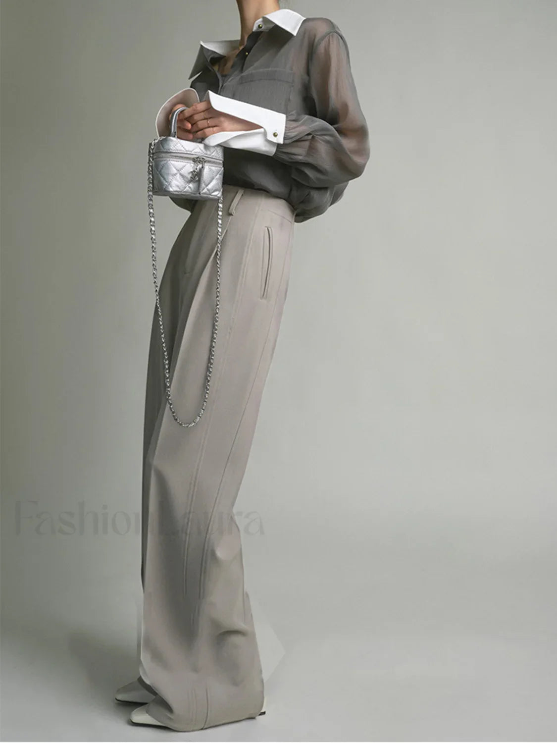 Leisure See Through Trendy Shirt With Cami Top