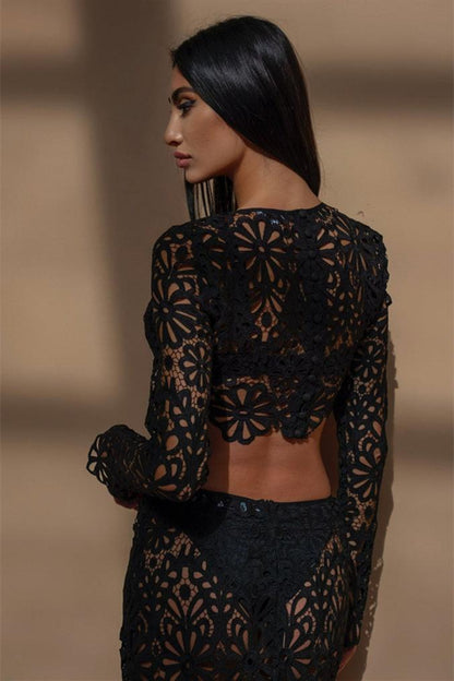Conjunto floral hueco Lena