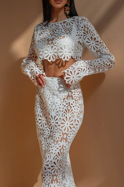 Conjunto floral hueco Lena
