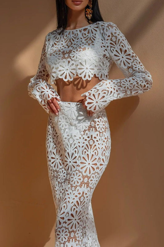 Conjunto floral hueco Lena