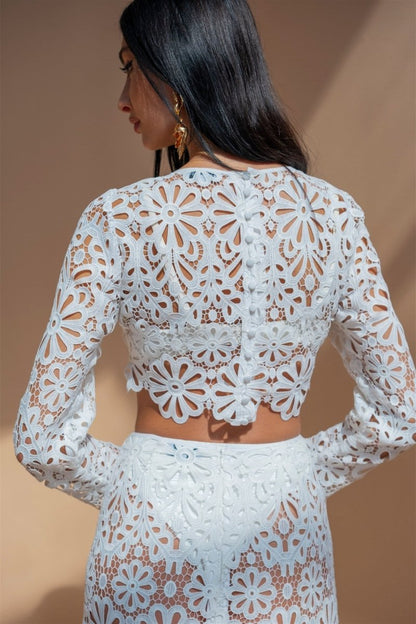 Conjunto floral hueco Lena