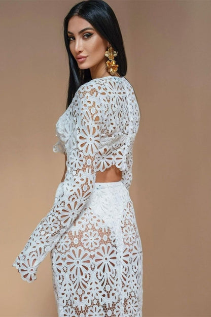 Conjunto floral hueco Lena