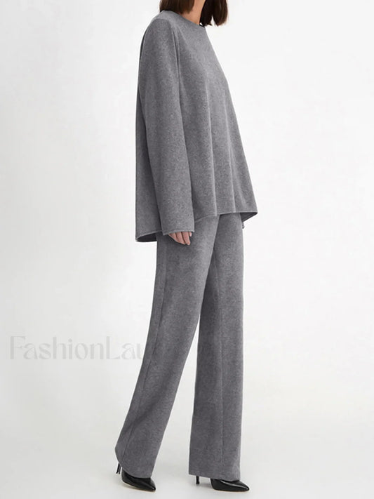 Let's Get Cozy Trendy Two Piece Pants Set