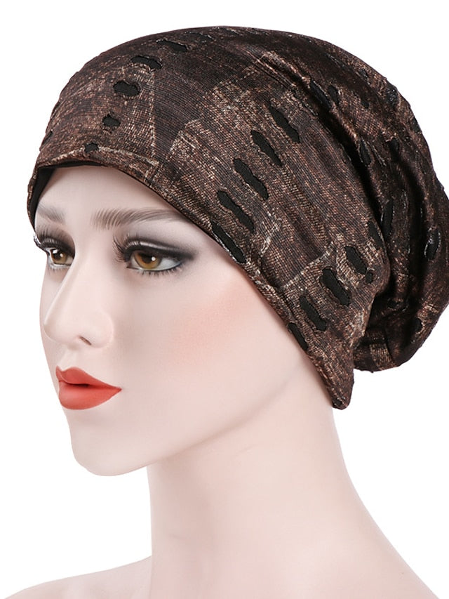 Hip Hop Fashion Beanies Skullies Casual Distressed Hat Outdoor Streetwear New Turban Cap for Women