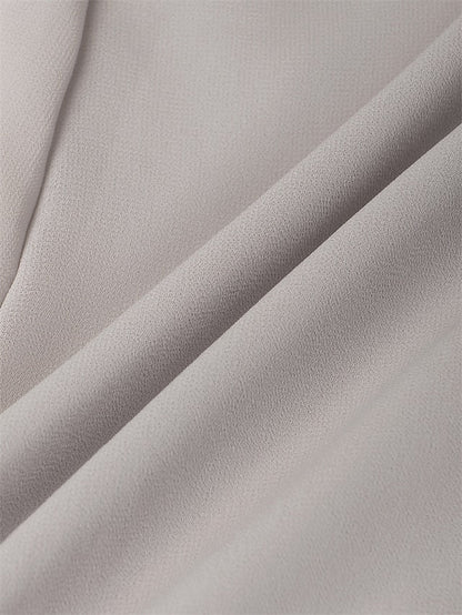 A Line Dress Midi Dress Gray 3/4 Length Sleeve Print Pure Color Ruched Fall Spring Crew Neck Elegant Casual Classic  S M L XL XXL 3XL / Loose for Women