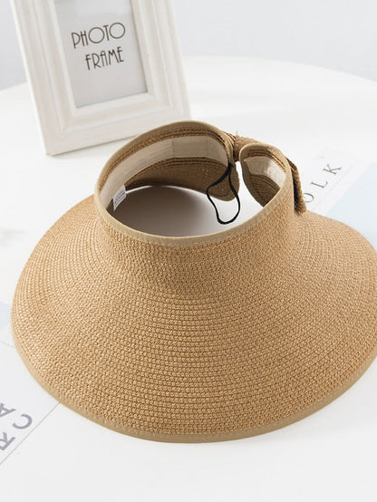 14 Colors Summer Folding Empty Top Hat Straw Hat Sun Hat Beach Hat Sunshade Sun Hat Panama Men's Straw Hat for Women