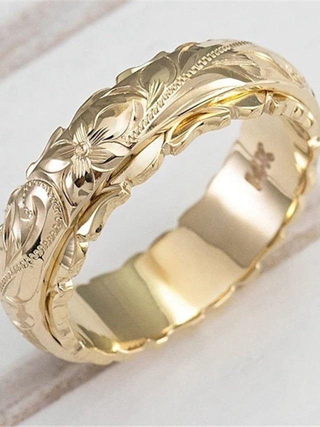 1PC Ring For Daily Date Alloy Classic Flower for Women