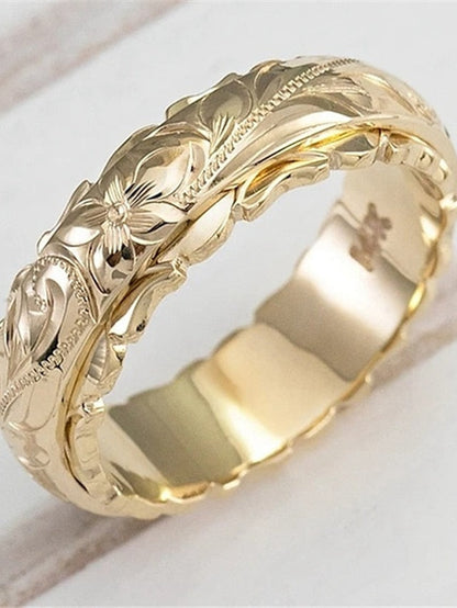 1PC Ring For Daily Date Alloy Classic Flower for Women