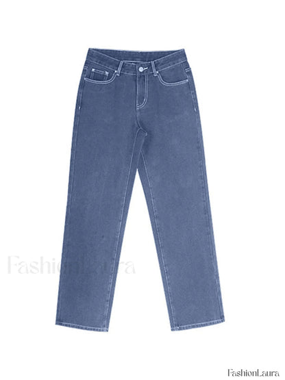 Light Wash Denim Boyfriend Jeans