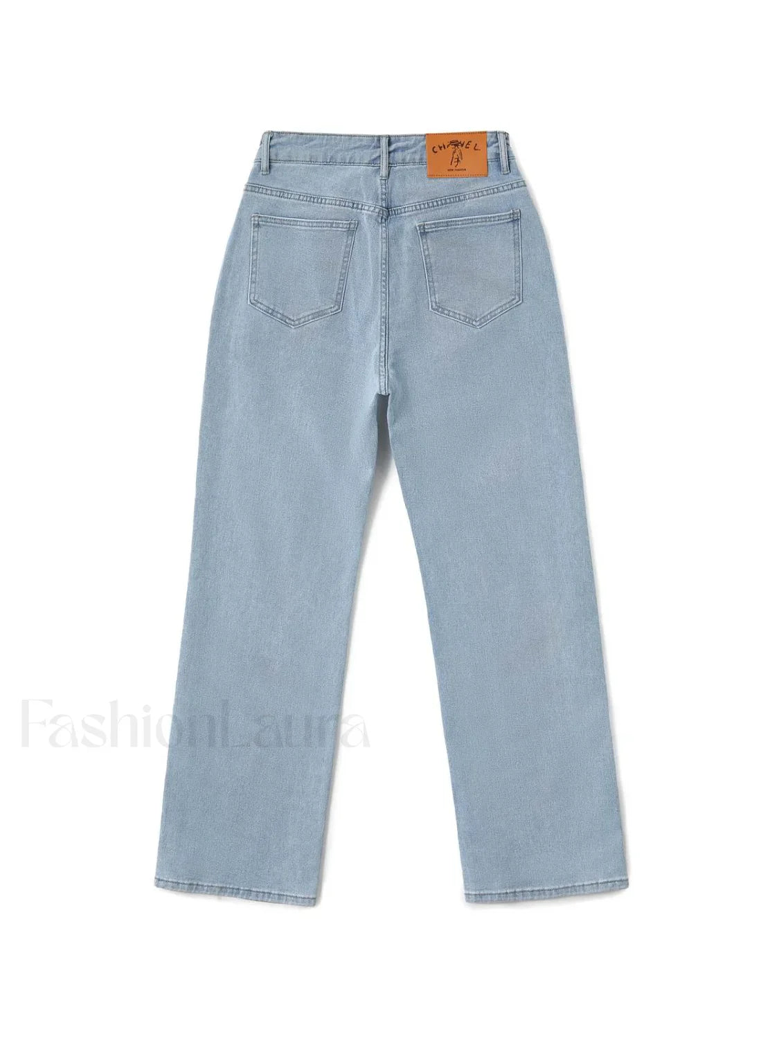 Light Wash Straight Boyfriend Jeans