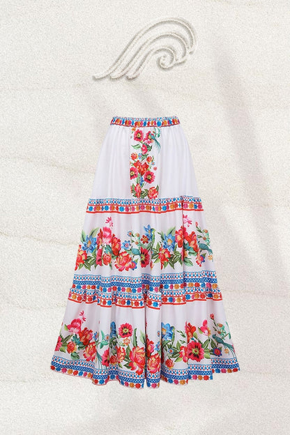 Conjunto de baño de dos piezas con estampado floral vintage de Livia