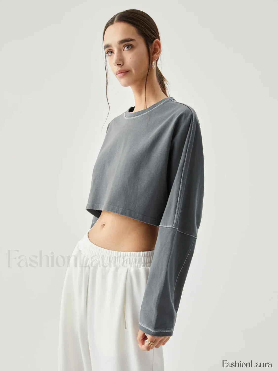 Living Easy Graceful Crop Sweatshirt