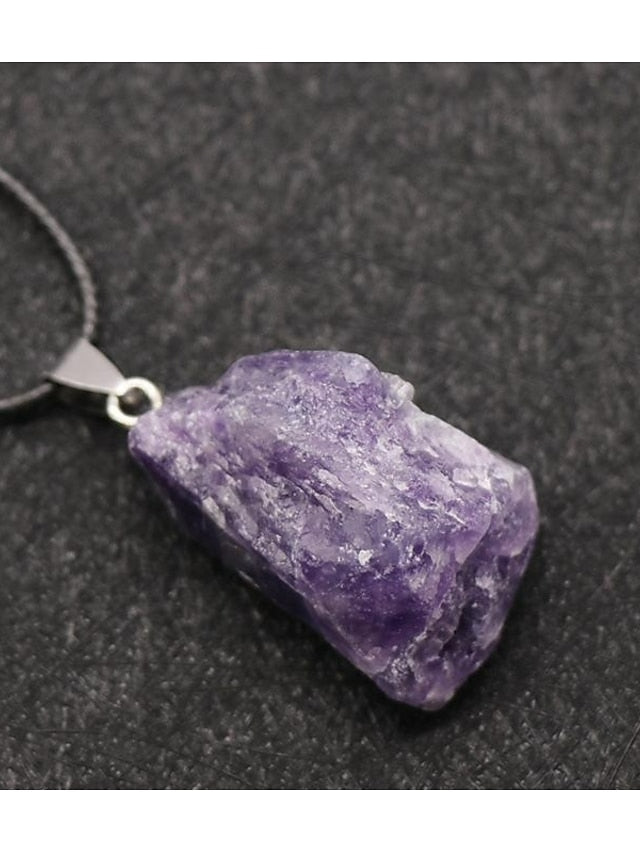 Europe And The United States New Original Stone Pendant Multi-Color Agate Stone Necklace for Women