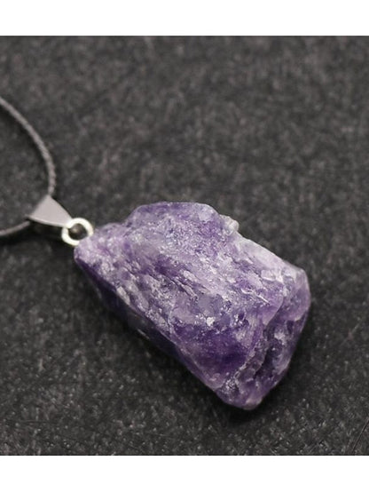 Europe And The United States New Original Stone Pendant Multi-Color Agate Stone Necklace for Women