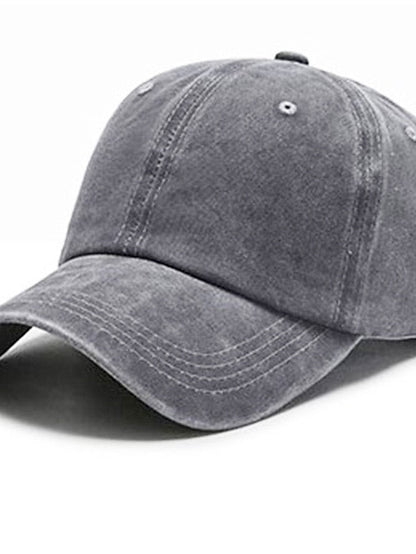Baseball Cap Adjustable Buckle Pure Color Sports for Women