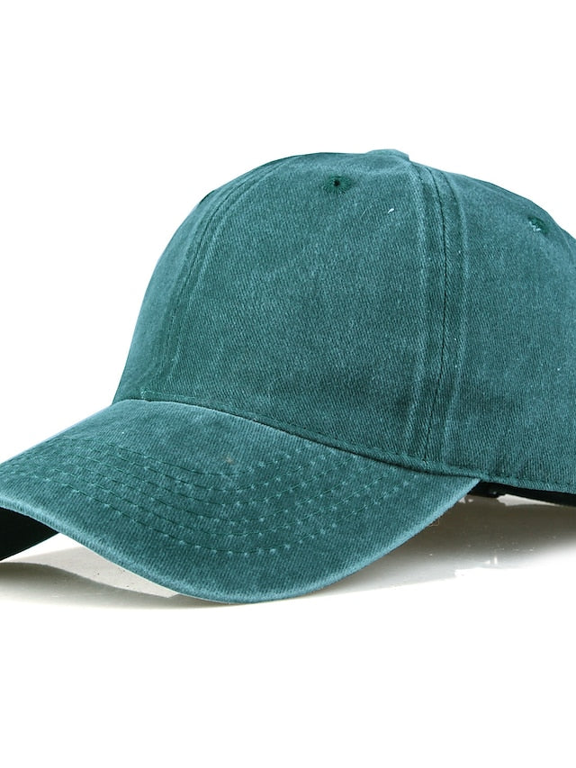 Baseball Cap Adjustable Buckle Pure Color Sports for Women