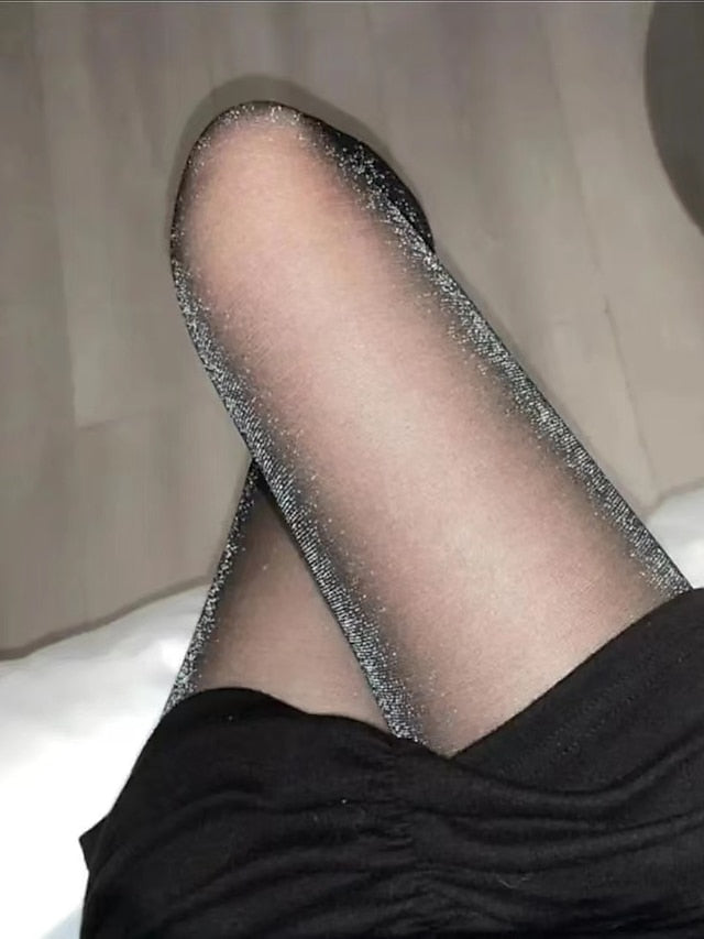 Panty Hose Gift Daily Holiday Solid Color Polyester Acrylic Fibers Sexy Casual Leg Shaping Casual / Daily 1 Pair for Women