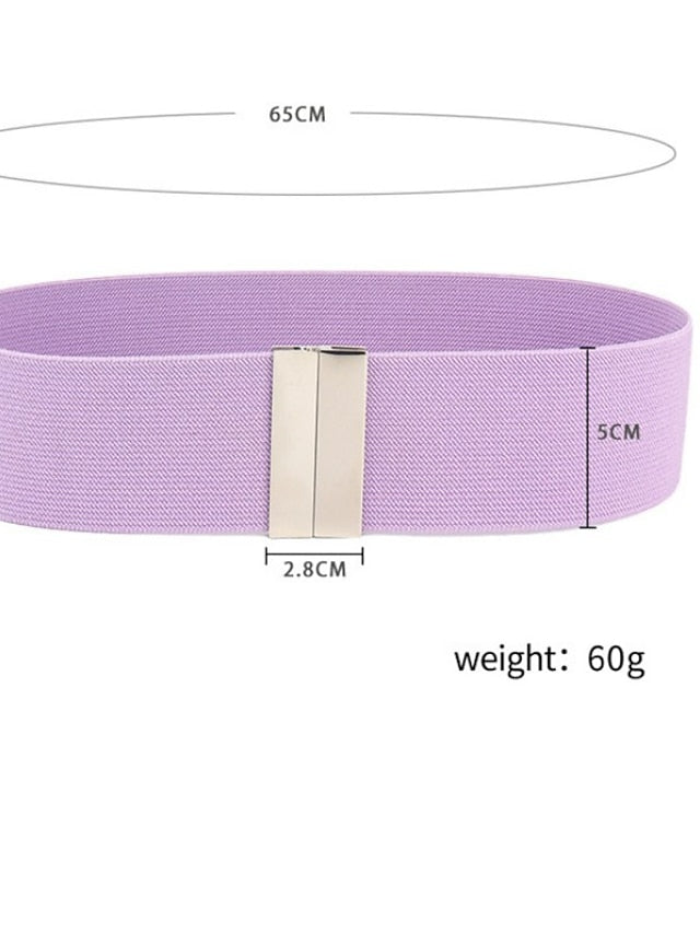 Corset Belt Nylon Sliding Buckle Plain Casual Formal Work Daily Black White Red Purple for Women