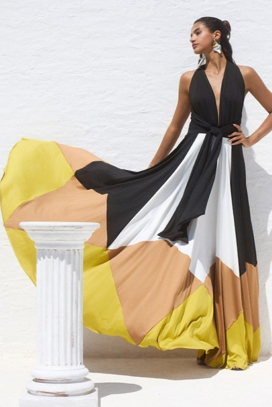 Vestido largo polimórfico