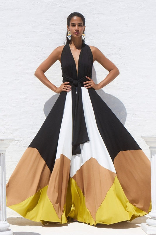Vestido largo polimórfico