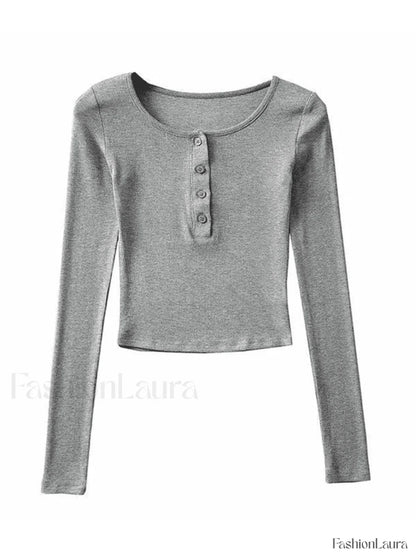 Long Sleeve Crop Top