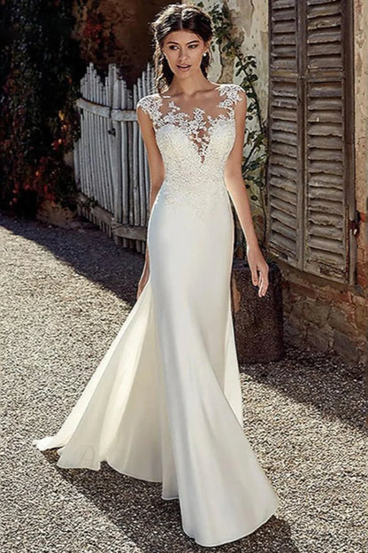 Long Sleeve Mermaid Sexy Wedding Dress