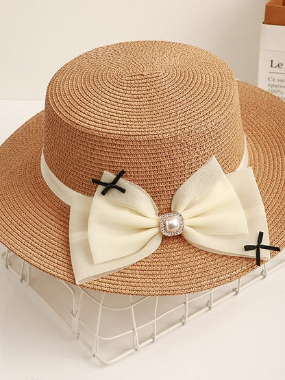 Sun Hat Straw Hat Daily Holiday Straw Vacation Beach Sunscreen Casual / Daily 1 pcs for Women